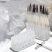 〔YS1〕26 Holes Acrylic Nail Brushes Organizer For Nail Art Kit Storage Tools Makeup Cosmetics Pen Display Case Rack Holder