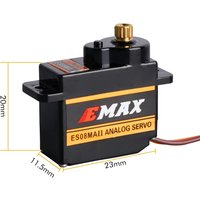 Emax EMX-SV-0275 ES08MA II 12g Analog Metal Gear Servo For Axial Scx24 90081 Axi00006 Axi00002 Gladiator 1/24 Rc Car Parts