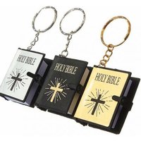 Fashion Cute Mini Holy Bible Book Keychains Accessories
