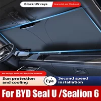 For BYD Seal U Sealion 6 Song Plus 2024 2025 Car Windshield Sunshade Cover Anti UV Protection Auto Parts