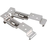 European Car License Plate Frame Holder Trailer Number Plate Clips Spring Loaded Stainless Steel Bracket