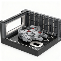 326PCS MOC Space Battle Docking Bay 327 Diorama Millennium Falcon Mini Build Mods Model Building Blocks DIY Assembly Gift Set