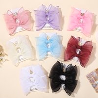 2Pcs/lot 4.3inch Big Bows Double Layer Yarn Hair Clips Kids Hair Bangs Accessories Girls Fashion Dress Up Headdress