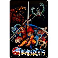 1m,Thundercats Retro Cartoon Kids Tv Show Series Metal Poster Tin Sign 20x30cm