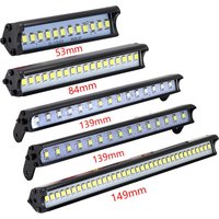 Rc Car Roof Led Light Bar Light 53-149mm Searchlight For 1/10 Trxxas Trx4 Defender Trx6 G63 Axial Scx10 D90 Rgt Yikon Crawler