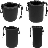 1pcs Camera Lens Bag Photography Lens Pouch Neoprene Waterproof Backpack Drawstring Protector Case for Most Digital SLR Camera