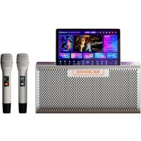 Ousheng All-in-One Home Karaoke Machine Dual Microphones Android KTV Audio System Outdoor Smart Jukebox Smart Features For Home