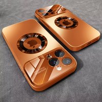 New Luxury Glass Camera for Magesafe Magnetic Wireless Charge Case for IPhone 17 16 15 14 Plus 13 12 11 Pro Max Shockproof Cover