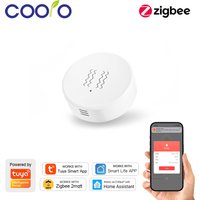 Tuya Zigbee Smart Vibration Sensor Door Window Glass Broken Detector Anti-theft Shock Alarm work with Smart Life App Need Hub