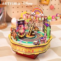 MU Toy Story Music Box 3D Puzzle DIY Assembly Kit, Brain Teaser, Office Decor, Birthday Christmas Halloween Gift