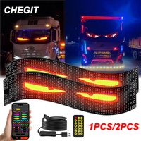 Demon Eyes Car LED Logo APP LED Matrix Pixel Panel Night Light DIY Programmable Flexible LED Display for Car Truck Accessorie