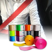 3.6M Auto Car Seat Belt Seatbelt Webbing Lap Retractable Safety Strap Universal 48MM Car Seat Conversion Car Accessories
