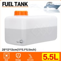 5.5L Plastic Fuel Oil Tank Air Diesel Parking Heater Fuel Storage Can Water Tank 28x13x13cm Durable Thick Car Petrol Container