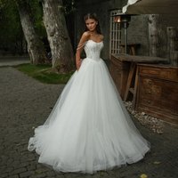 Modern Lace A-Line Wedding Dresses Appliques Off The Shoulder Beading Straps Open Back Bridal Gown Vestidos De Novia Customized
