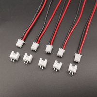 5Pairs JST XH 2.54mm 2 Pin Male Female Plug Connector XH2.54 Plug Socket Battery Charging Cables 22AWG Silicone Wires 10/15/20CM
