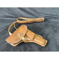 Authentic 60s Vietnam War Copper Buckle 54 Style Bull Leather Support North Vietnam Soviet TT33 Tokarev Hand Warehouse Pure L...