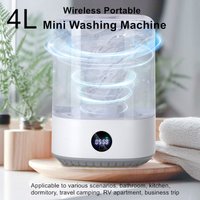 4L Mini Washing Machine Portable Wireless Smart Washer Healthy Separation And Cleanliness Underwear Pet Supplies Washing Machine