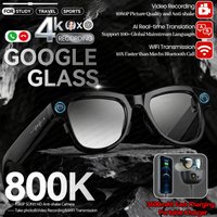 2026 New 800W Camera 3600mAh Portable Charger Smart Glasses 100+language Translation Bluetooth Call Music Player AI Chat Glasses