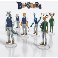 Anime BEASTARS Cute Cartoon Legoshi Bill Jack Kibi Haru Juno 15CM Double sided Acrylic Stand keychain Desk Decor Collect gifts