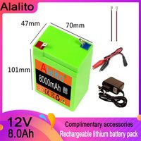 12V Battery 18650 Rechargeable Lithium Battery Pack for Outdoor LED Light Toy Car Solar Panel Power Supply