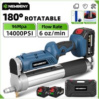 NewBeny 14000PSL 96Mpa Electric Grease Gun High Pressure Car Lubricating Car Maintenance Tools For makita 21V Battery pin