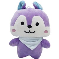 25CM Anime MANG Plush Toys Cartoon Purple Squirrel Animals Doll Kawaii Kpop Plushie Pillow Cushion Birthday Gift