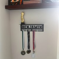 Super Cool Athlete Metal medal display rack , Valentines Gift,for room Decor, Suitable for Basketball, Football exercise