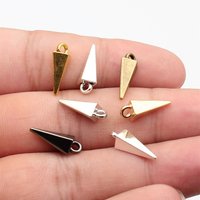 WYSIWYG 10pcs 16x4mm 7 Colors Trendy Jewelry Awl Charms Pendant For Jewelry Making DIY Jewelry Findings