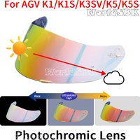 Photochromic visor lens For AGV K1 K3SV K5 K1S K5S GT4 Compact ST Helmet Mask Shield Accessories Full Face Sun goggles visors