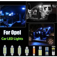 For Opel Astra G H J K Corsa C D E Zafira A B Insignia A Vectra C Mokka X Meriva A B Car LED Bulb Interior Light Kit Accessories