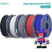 SUNLU 5KG Matte PETG High Speed 3D Printer Filament 1.75mm High Strength Fast Smooth Printing PETG Filament for FDM 3D Printer