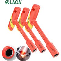LAOA 1Pc Insulated T-shaped socket wrench VDE high voltage resistant 1000V electrician special socket batch