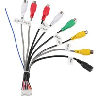 20 Pin Plug Car Radio RCA Output Audio Input/Output Universal Car Stereo Radio Cable DIY RCA Wiring Harness