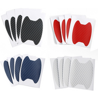Car Stickers Anti Scratch Car Door Handle Carbon Fiber Protector Automobiles Handle Protection Film Styling Exterior Accessorie