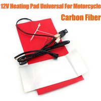 AliExpress STARHEATPAR 12V Universal Carbon Fiber Seat Heater Cover Heating Pad For Motorcycle ATV UTV E-bike Scooter Waterproof Red Wire Harness