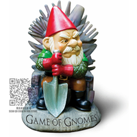 Game Of Gnomes Garden Sculpture Funny Holding a Shovel Gnome Statue Resin Dwarf Figurines Ornaments Home Outdoor Decoration