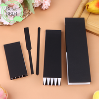 (BBQ4)100/500pc Black Testing Aromatherapy Fragrance Perfume Essential Oils Test Tester Paper Strips Book Cotton Absorbent Paper