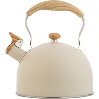 Whistle Kettle Stainless Steel Kettle for Boiling Water Chirping Camping Teapot Folding Handle Teapots to Boil Water Gas Stove