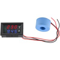 AC 50-500V Digital LCD Voltmeter Ammeter 10A 50A 100A 220V Voltage Current Meter Tester Detector Current Transformer