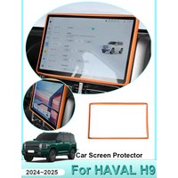 For GWM Haval H9 2024 2025 MK2 Car Central Control Navigation Screen Display Protective Cover Silicone Frame Auto Accessories
