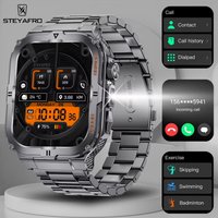 2026 new men's military smartwatch, flashlight motion trajectory multifunctional reminder outdoor tracking fitness smartwatch