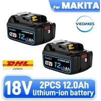 Original 18V 8.0Ah/10.0Ah/12.0Ah rechargeable battery for Makita drill DDF487 DTW700 DHP489 DGA404 DTD173 power tool battery