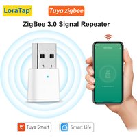 LoraTap Tuya ZigBee 3.0 Signal Repeater USB Extender for Smart Life Devices Mesh Automation Mini Size