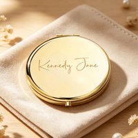 Personalized Text Laser engraving Mirror With Name Makeup Fashion Customized Mirror Wedding Party Gifts Mother's Day Gifts