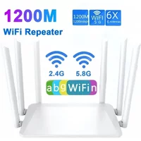 1200M Wireless Router External Antenna Modem Router Wide Coverage WiFi Repeater 2.4G 5G Home Office Amplification Signal Router