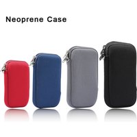 Universal Neoprene Phone Bag For iPhone 15 14 13 12 Pro Max Samsung Xiaomi USB Data Cable Charge Treasure Shockproof Storage Bag