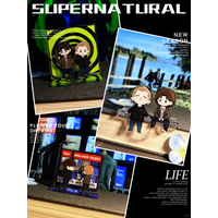 Supernatural acrylic Stand Castiel figure display Anime keychain goods Collection desk decoration Ornament accesorios