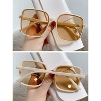 AliExpress Luxury Vintage Driver Goggles Oversized Sunglasses Big Frame Eyewear for Lady Women Square Sun Glasses