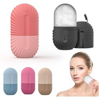 Facial Ice Roller Silicone Ice Roller Mold for Skin Care Women Beauty Tool Reduce Puffiness Face Lifting Oval Shape for Skincare