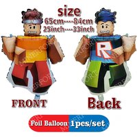Cartoon Roblox Game Themed Foil Aluminum Balloons Anime Happy Birthday Party Decoration Set Supplies for Decorating Home Gifts